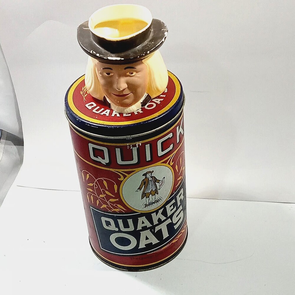 Quick QUAKER Oats 1922 Replica Litho Tin and Plastic CUP F&F Mold 8 oz